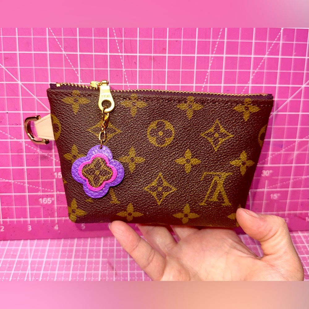 💖💝 Louis Vuitton upcycled ♻️ Monogram Pouch cosmetic case makeup bag Handmade